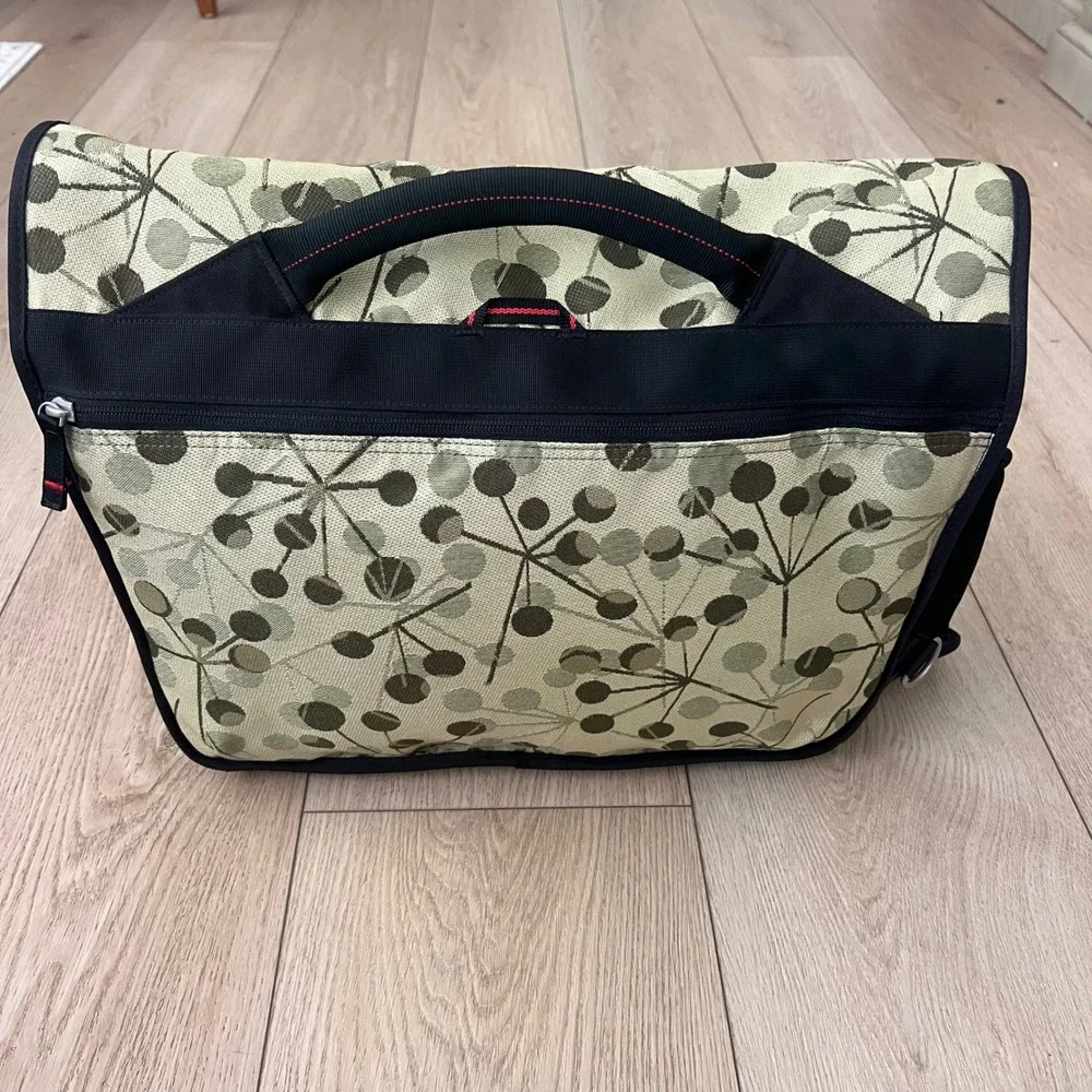 Rickshaw Bagworks TED 2008 Messenger Bag Olive Green Graphic Commuter USA Made